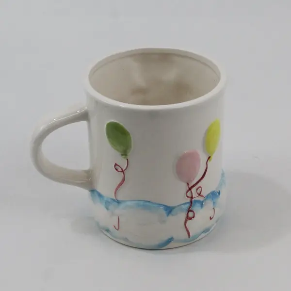Vintage 1984 Hummelwerk Bialosky & Friends Teddy Bear Mug Balloons