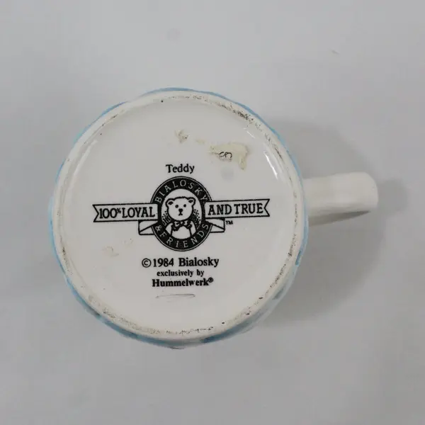 Vintage 1984 Hummelwerk Bialosky & Friends Teddy Bear Mug Balloons