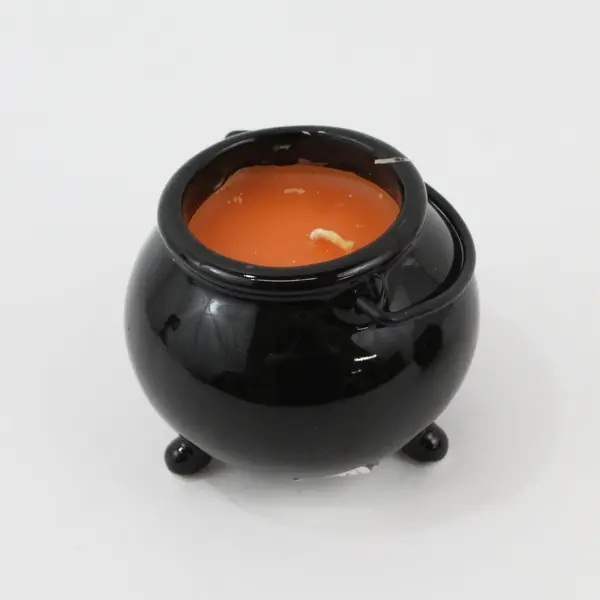 Lot of 2 Seasons of Cannon Falls Halloween Cauldron Candles 3in