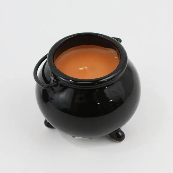 Lot of 2 Seasons of Cannon Falls Halloween Cauldron Candles 3in