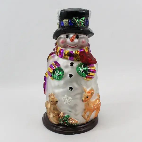 2004 Thomas Pacconi Classics 30th Anniversary Blown Glass Snowman 14in
