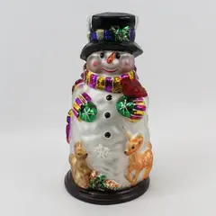 2004 Thomas Pacconi Classics 30th Anniversary Blown Glass Snowman 14in