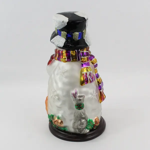 2004 Thomas Pacconi Classics 30th Anniversary Blown Glass Snowman 14in