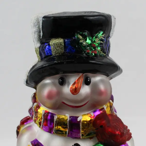2004 Thomas Pacconi Classics 30th Anniversary Blown Glass Snowman 14in