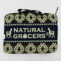Natural Grocers Aztec Pattern Tote Bag Zippered Travel Reusable