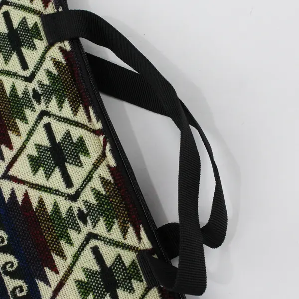 Natural Grocers Aztec Pattern Tote Bag Zippered Travel Reusable