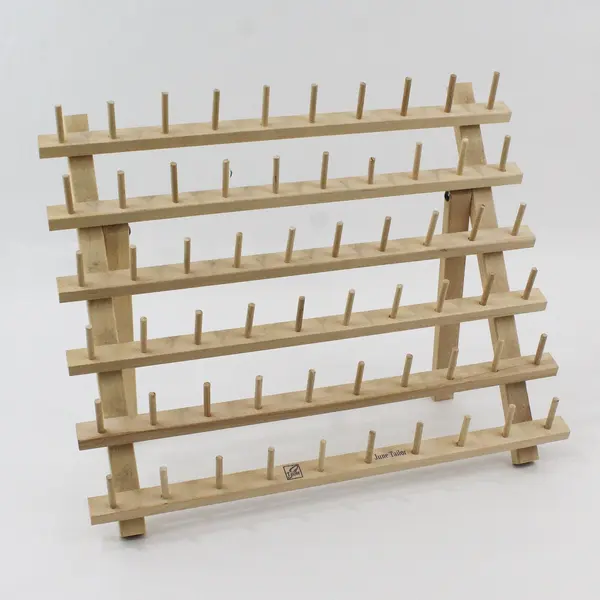 June Tailor Wooden Thread Spool Holder Rack 60 Spools Folding