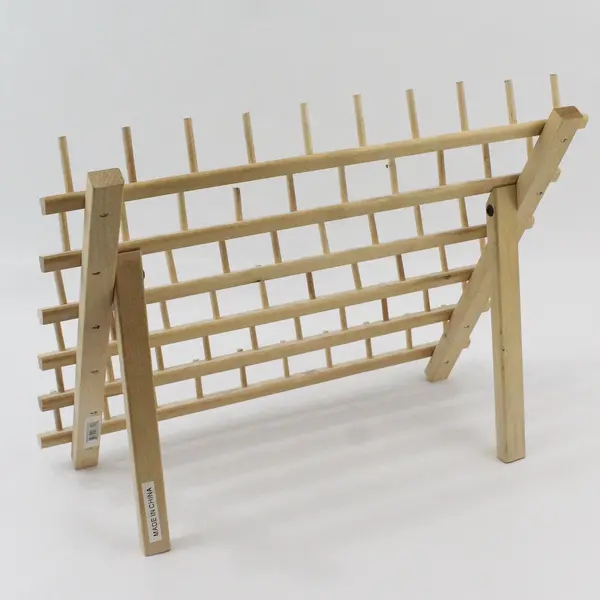 June Tailor Wooden Thread Spool Holder Rack 60 Spools Folding