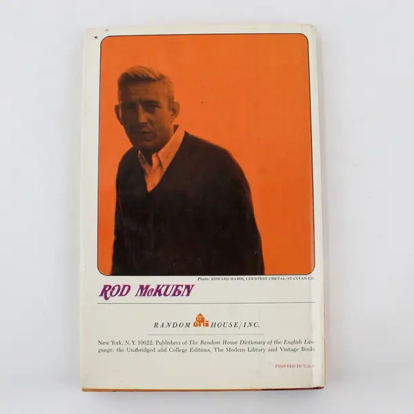 Listen to the Warm Rod McKuen 1967 Hardcover 11th Printing Random House Poetry