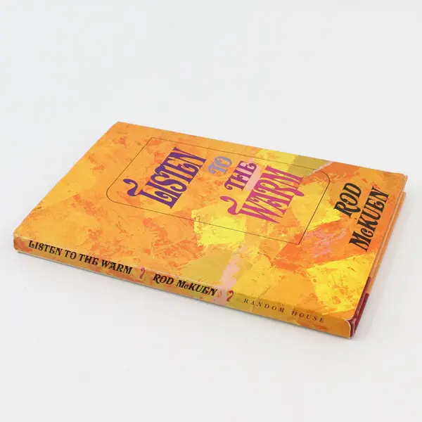 Listen to the Warm Rod McKuen 1967 Hardcover 11th Printing Random House Poetry