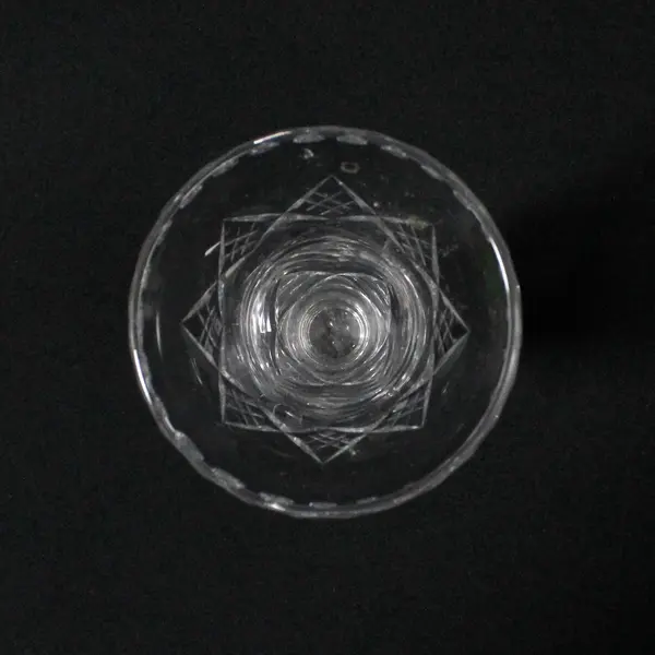 Stuart Crystal England Trumpet Diamond Footed Bud Vase