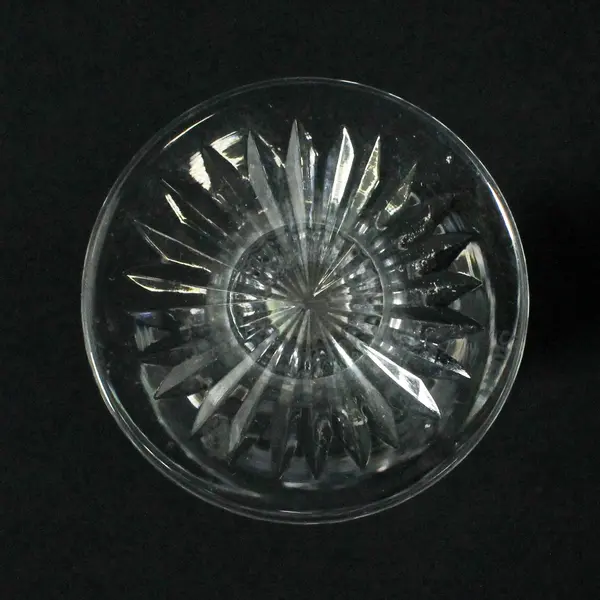 Stuart Crystal England Trumpet Diamond Footed Bud Vase