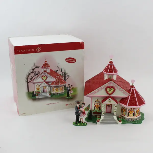 2004 Dept 56 Snow Village Celebrate Love Series Chapel of Love #55354