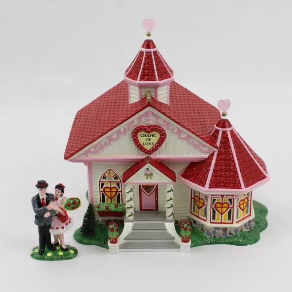 2004 Dept 56 Snow Village Celebrate Love Series Chapel of Love #55354