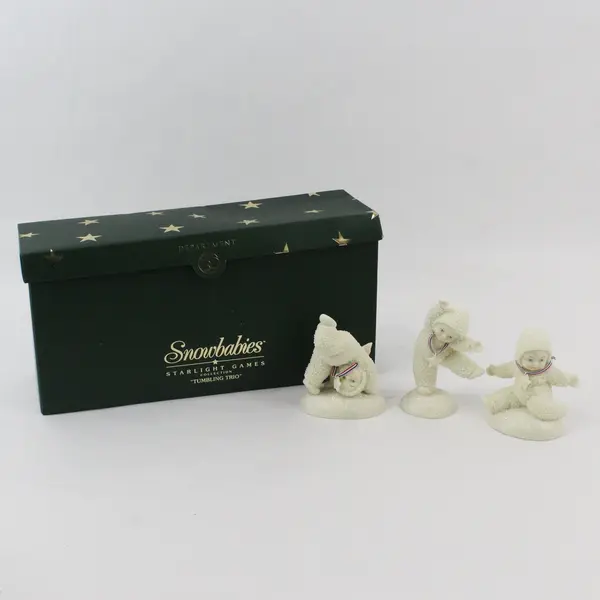 2003 Dept 56 Snowbabies Starlight Games Tumbling Trio 69966