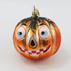 Junior Jack Blown Glass Jack-O'-Lantern Halloween Ornament by Christopher Radko