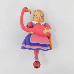Department 56 1993 Alice in Wonderland Flamingo Ornament 7 Inch