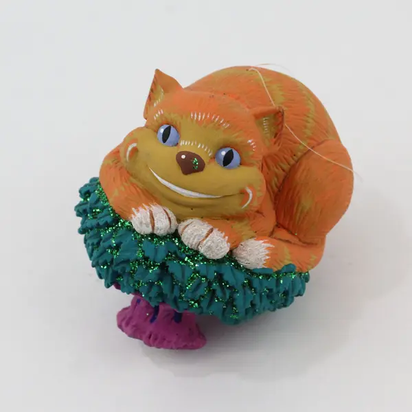 Vintage Dept 56 1993 Alice in Wonderland Cheshire Cat Christmas Ornament 5" Tall