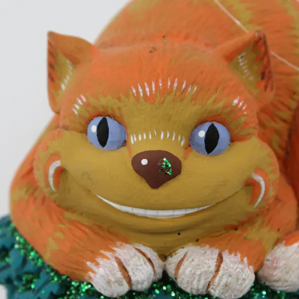 Vintage Dept 56 1993 Alice in Wonderland Cheshire Cat Christmas Ornament 5" Tall
