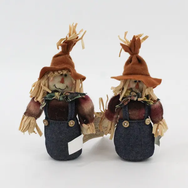 Lot of 2 Halloween Scarecrows, Hanna's Handiworks New