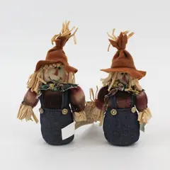 Lot of 2 Halloween Scarecrows, Hanna's Handiworks New