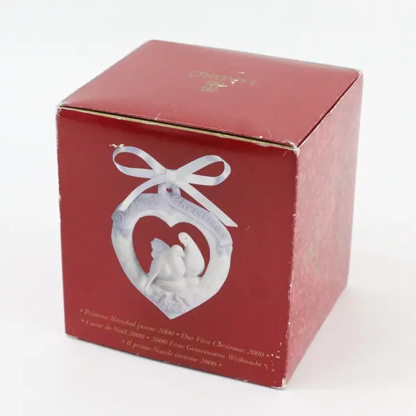 LLADRO Our First Christmas Ornament 2000 #16716 