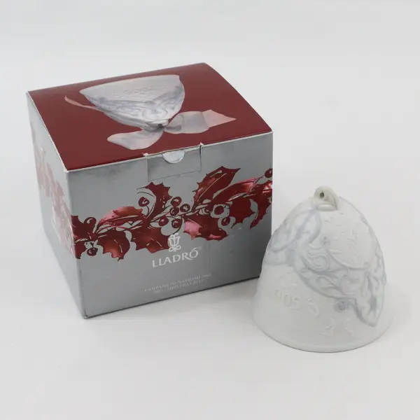 Lladro 2005 Christmas Bell Porcelain Ornament Collectible