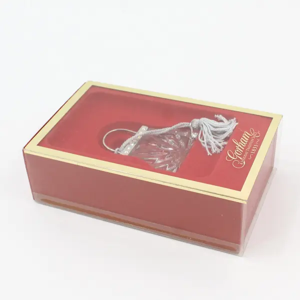 Lenox On The Town Handbag Lead Crystal Christmas Ornament 2.75"