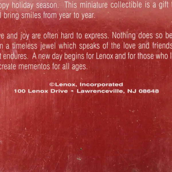 Lenox On The Town Handbag Lead Crystal Christmas Ornament 2.75"