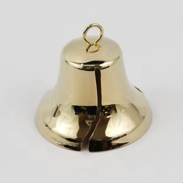 Georg Jensen 2019 Christmas Bell Ornament 18K Gold-Plated Collectible