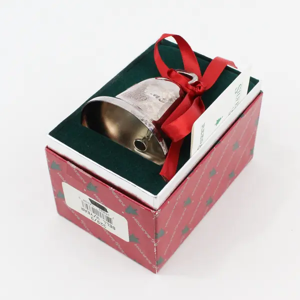 Reed & Barton 1999 Christmas Silver-Plated Bell Ornament 3"