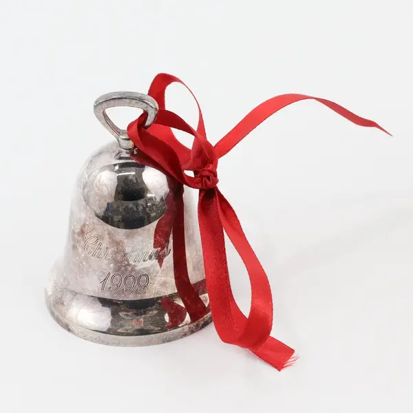 Reed & Barton 1999 Christmas Silver-Plated Bell Ornament 3"