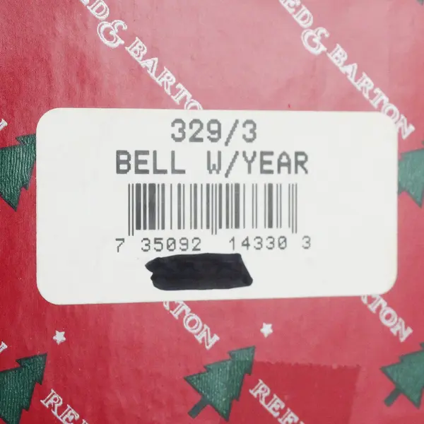 Reed & Barton 1999 Christmas Silver-Plated Bell Ornament 3"