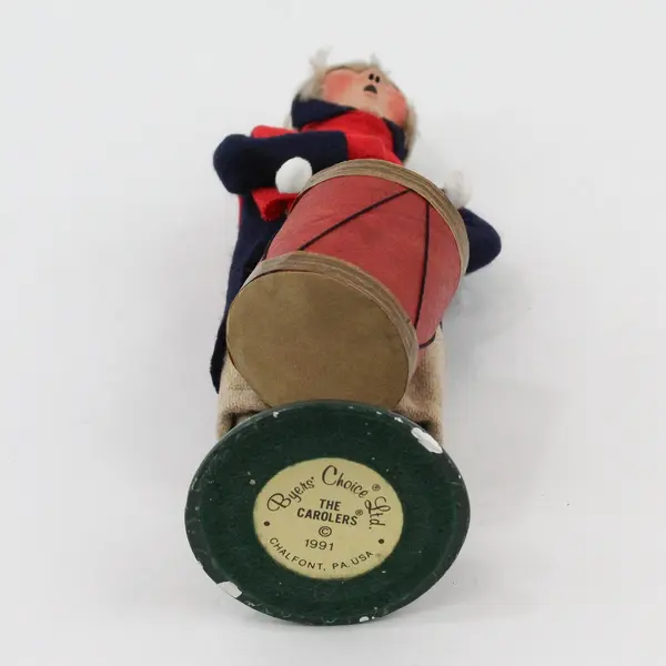 1991 Byers Choice The Carolers Drummer Boy Christmas Figurine