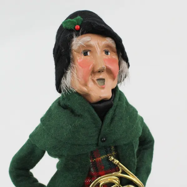 1992  Byers Choice L E Caroler Musician Man French Horn  Figurine 11/100