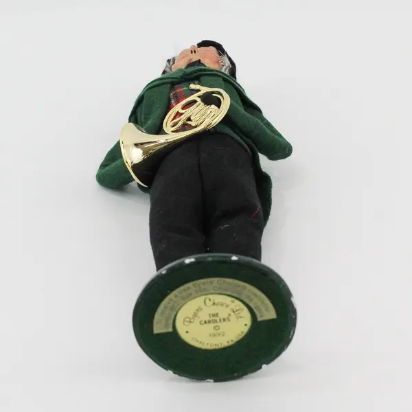 1992  Byers Choice L E Caroler Musician Man French Horn  Figurine 11/100