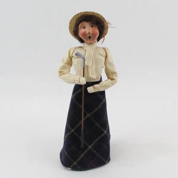 2002 Byers Choice Carolers Woman Golfer Figurine 