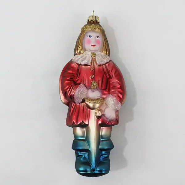 Vintage Dept 56 Mouth-Blown Glass Christmas Ornament 6.75" Tall