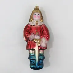 Vintage Dept 56 Mouth-Blown Glass Christmas Ornament 6.75" Tall