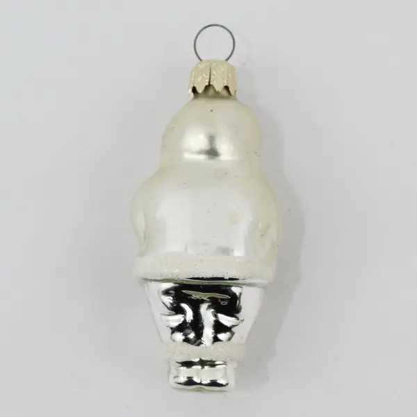 Vintage Blown Glass Christmas Ornament West Germany Eskimo Snow Baby 3.75"