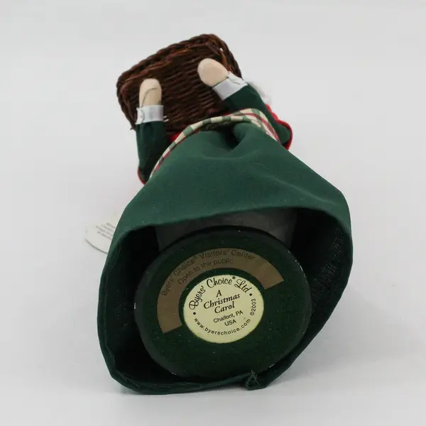 2003 Byers' Choice Mrs. Cratchit Caroler Figure With Plum Pudding 