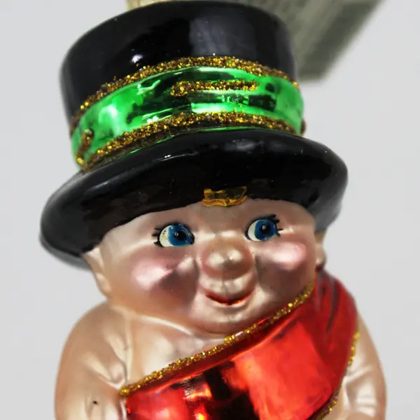 VTG Merck Family's Old World Christmas Baby New Year 2001 Ornament 4" Tall Good
