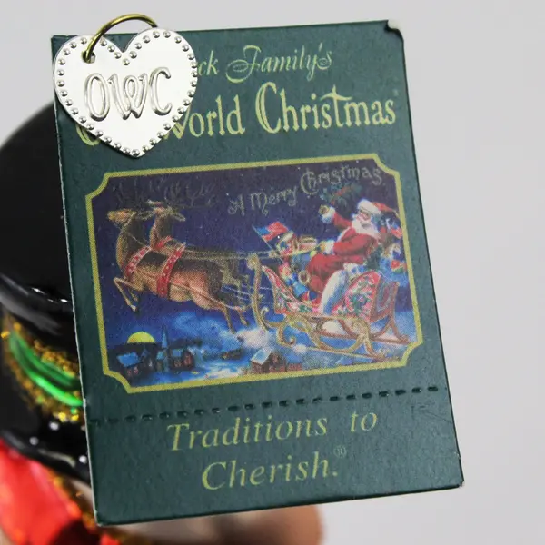 VTG Merck Family's Old World Christmas Baby New Year 2001 Ornament 4" Tall Good