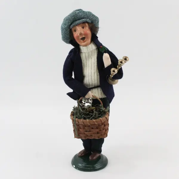 1998 Byers Choice Cries of London Candlestick Vendor Caroler Figure