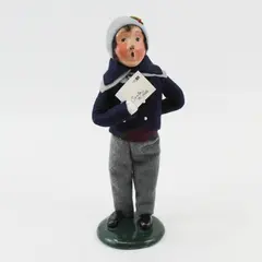 1992 Byers' Choice Carolers Boy Letter to Santa Limited Edition Figurine