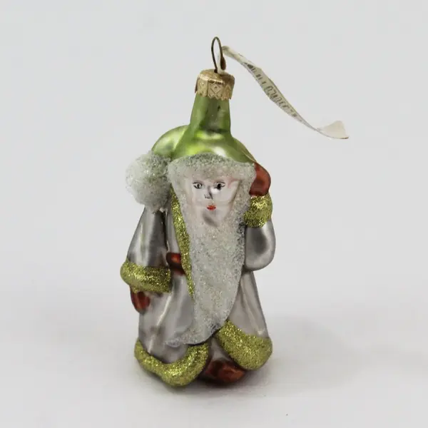Department 56 56.47998 Vintage Hand Blown Glass Santa Ornament 3"