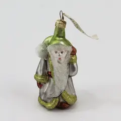 Department 56 56.47998 Vintage Hand Blown Glass Santa Ornament 3"