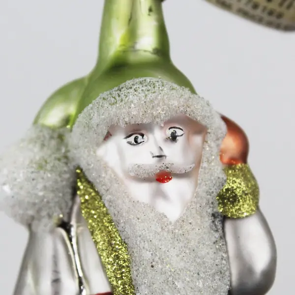 Department 56 56.47998 Vintage Hand Blown Glass Santa Ornament 3"