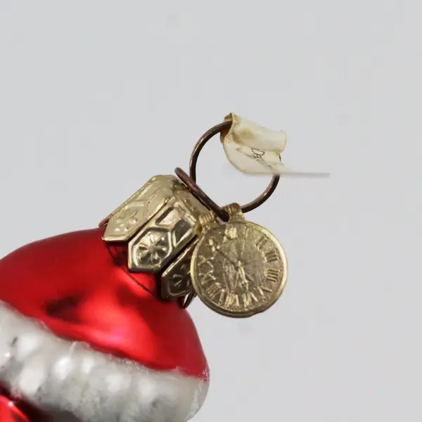 Vintage Department 56 Blown Glass Snowman Christmas Ornament 2.5"