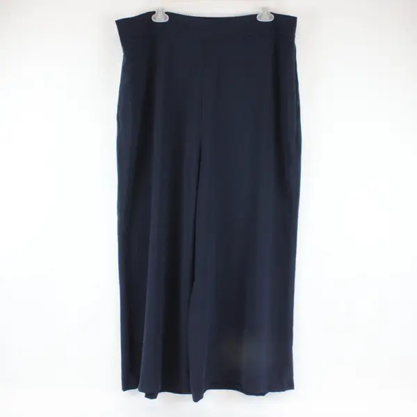 Leith Women's Navy Blue Wide Leg Dress Pants XXL Trousers